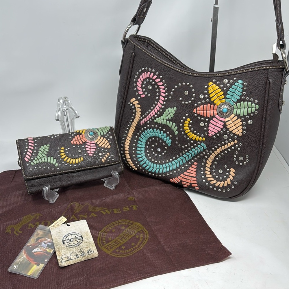 Montana West Concealed Weapon Purse with matching wallet